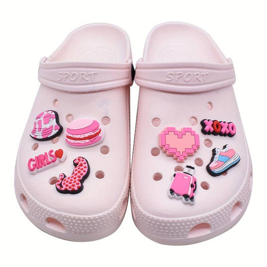 Pink - Shoe Charms Similar to Crocs Jibbitz